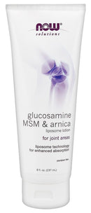 NOW Glucosamine,  MSM & Arnica Lotion 8 fl oz