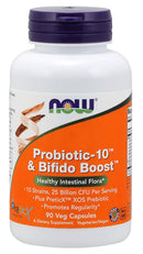 NOW Probiotic-10 & Bifido Boost 90 veg capsules