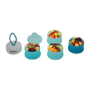 4 Compartment Detachable, Stackable, and Portion Controlled Food & Powder Storage Containers by BariatricPal