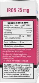 Superior Source Just Women Iron 25mg MicroLingual® Instant Dissolve Tablets