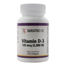 Vitamin D-3 125mcg (5000 IU) - Easy Swallow Vegetarian Softgels by BariatricPal