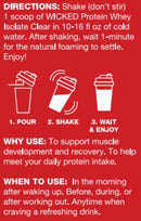 Clear Whey Isolate Protein Powder by WICKED Protein