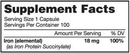 Ferretts IPS 18mg Iron Capsules