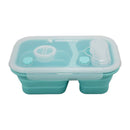 Portion Control Bento Lunch Box, Storage Container & Plate by BariatricPal - Collapsible, Leak-Proof & Available in 2 Colors!