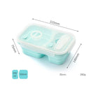 Portion Control Bento Lunch Box, Storage Container & Plate by BariatricPal - Collapsible, Leak-Proof & Available in 2 Colors!