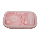 Portion Control Bento Lunch Box, Storage Container & Plate by BariatricPal - Collapsible, Leak-Proof & Available in 2 Colors!