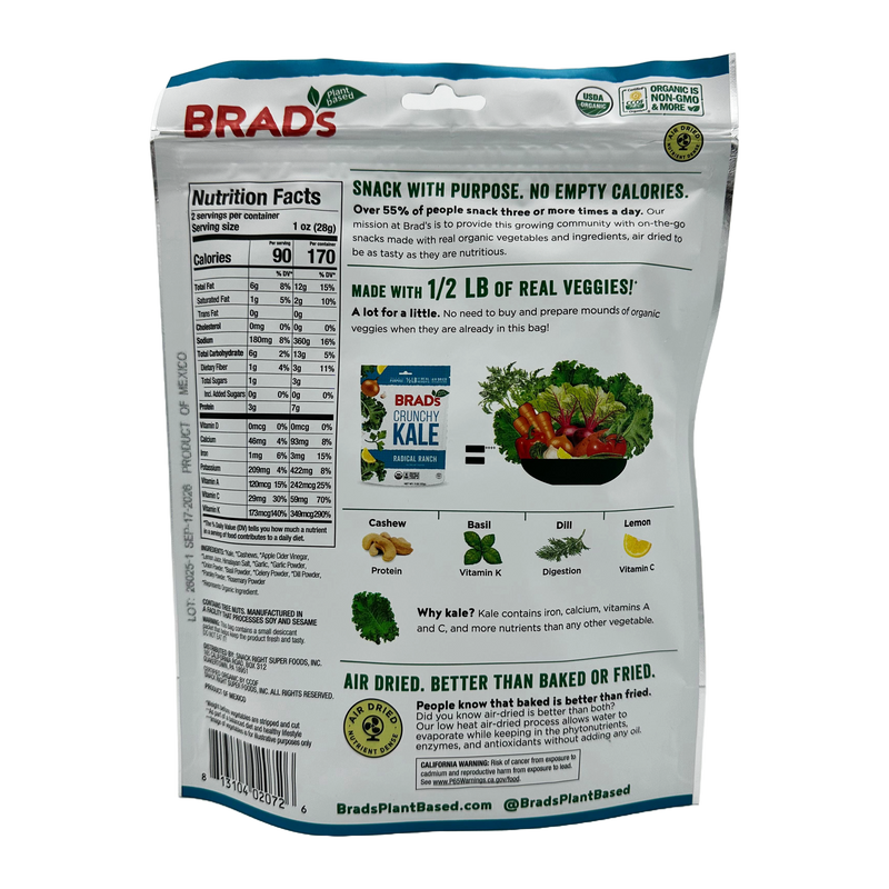 Brad's Raw Foods Crunchy Kale
