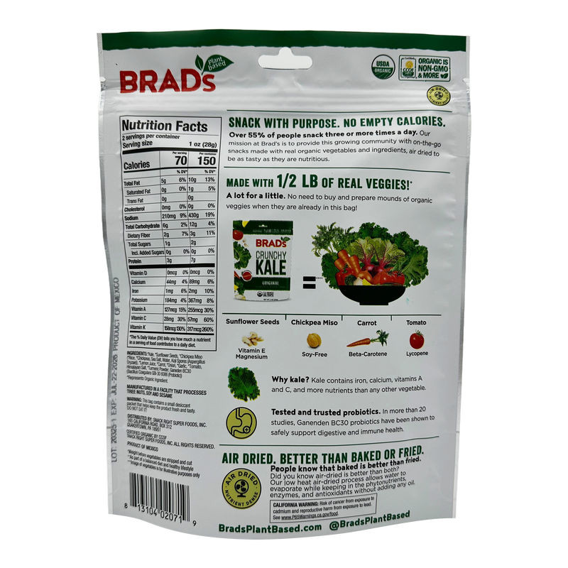 Brad's Raw Foods Crunchy Kale