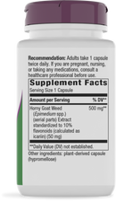 Nature's Way Horny Goat Weed Extract 60 vegan capsules