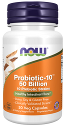 Probiotic-10™ 50 Billion Veg Capsules by NOW Foods