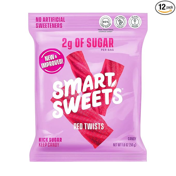 Smart Sweets Red Twists 50g (1.8 oz)