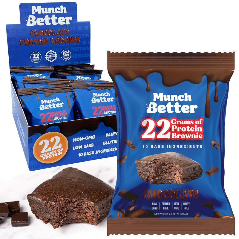 Munch Better Protein Brownies