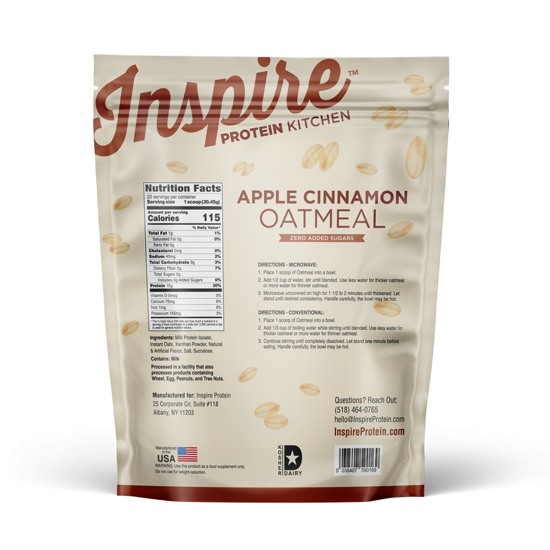 Inspire Protein Kitchen Oatmeal