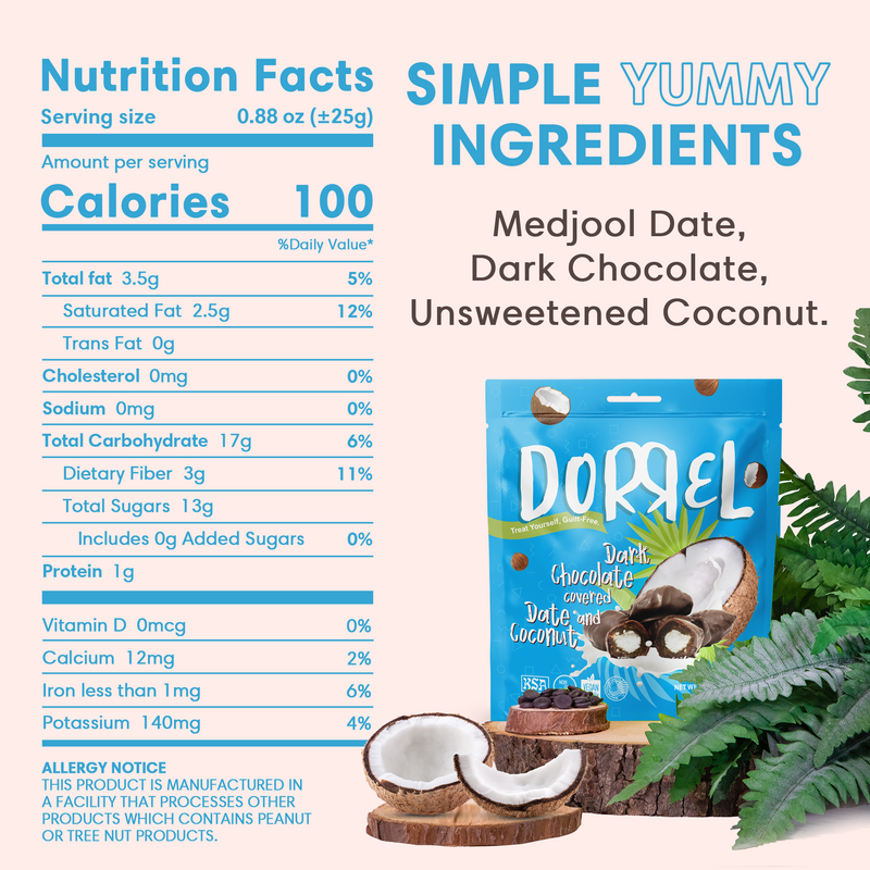 Dorrel Sweets Guilt Free Chocolate Covered Snacks