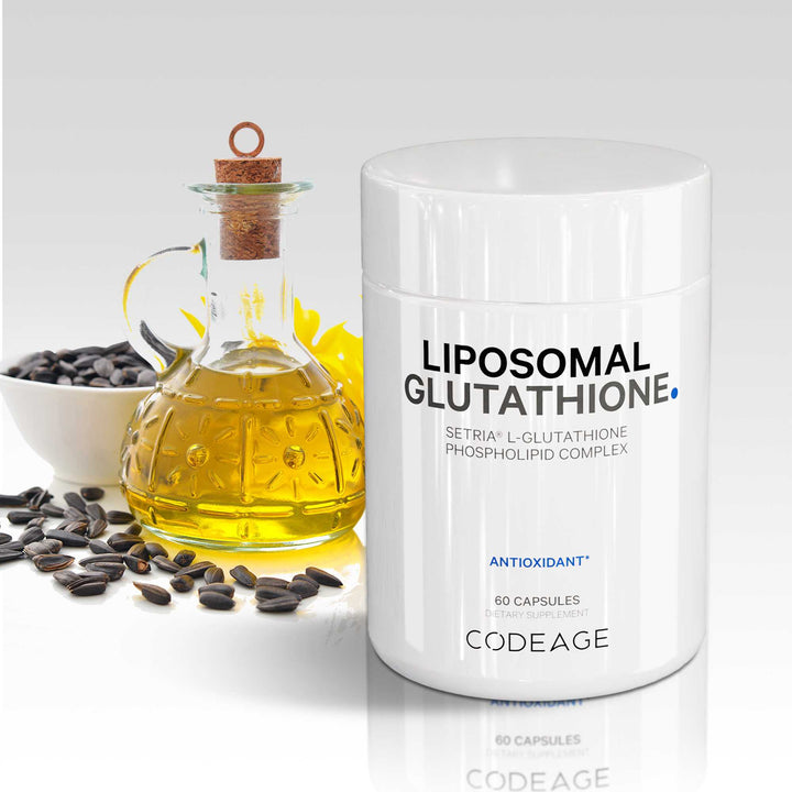 Liposomal Glutathione 500 mg Setria L Glutathione Reduced Antioxidant Supplement by Codeage