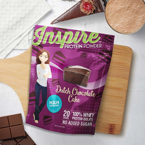 Inspire Dutch Chocolate Cake Protein Powder by Bariatric Eating