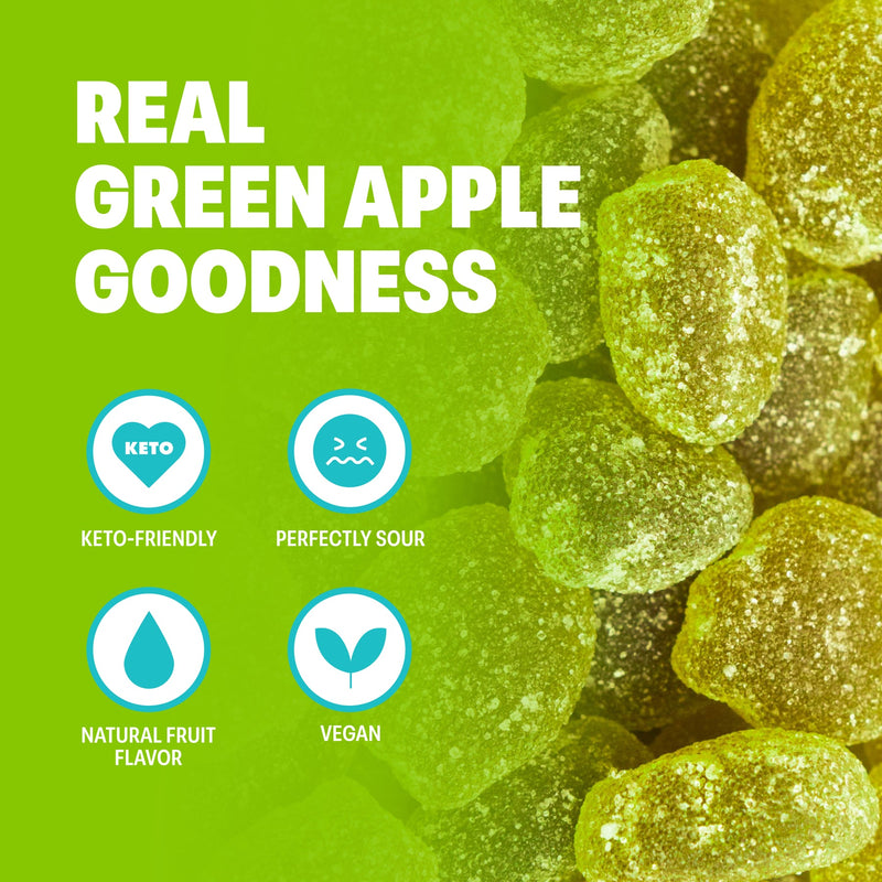 Shameless Snacks Gummy Candy - Green Apple Blast