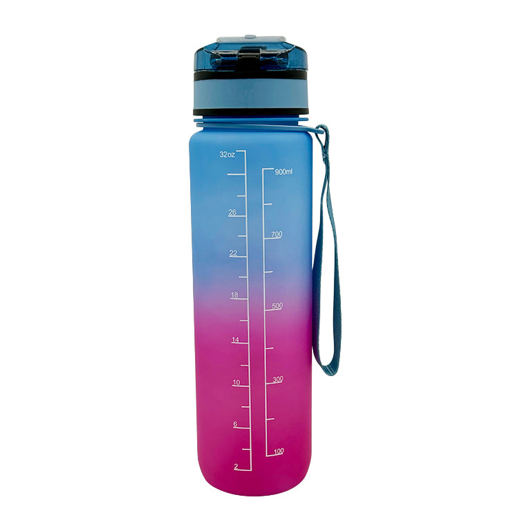 Hydrate & Inspire 32oz Motivational Water Bottle by BariatricPal - Straw-Free Edition