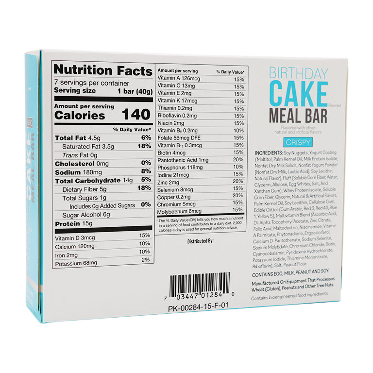 BariatricPal Divine 15g Protein & Fiber Bars - Birthday Cake