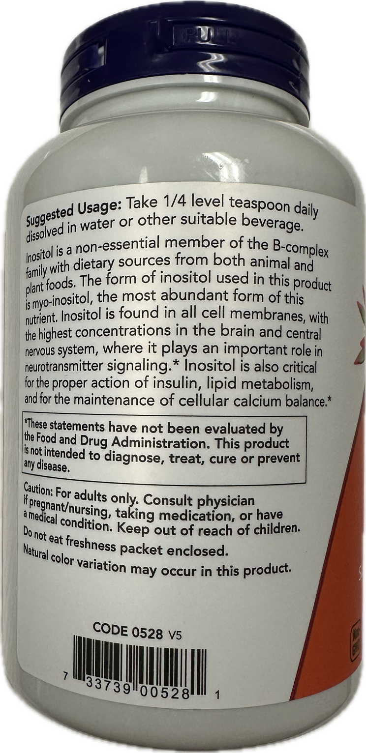 NOW Inositol Powder, 8 oz