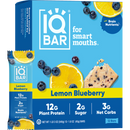 IQBar Vegan and Keto Protein Bars - Lemon Blueberry
