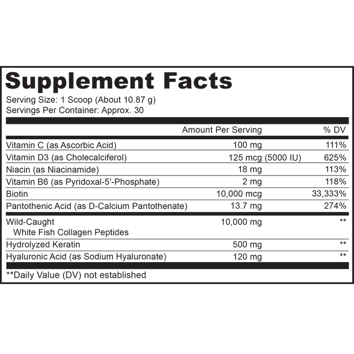 Wild-Caught Marine Collagen Peptides Powder Platinum by Codeage