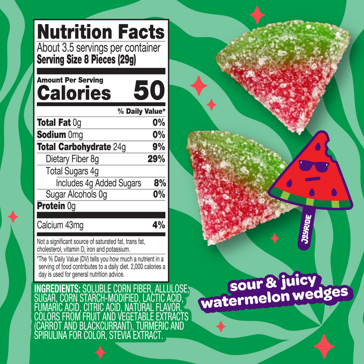 Joyride Sour Watermelon Wedges, 3.5 oz