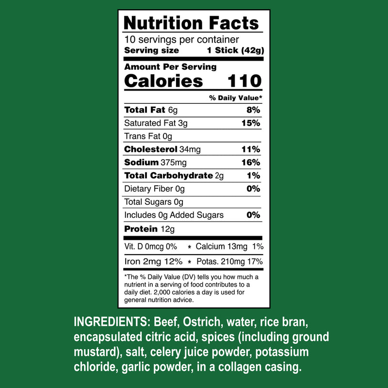 OSTRIM 100% Grass-Fed Meat Stick