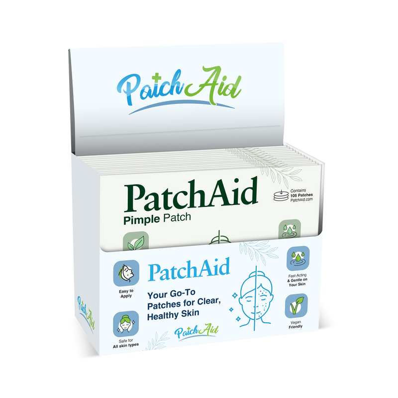 Pimple Patch Multi-Size Pack – 105 Hydrocolloid Patches in 5 Sizes with Tea Tree Oil