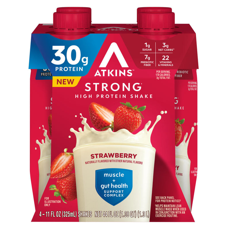 Atkins Nutritionals Strong Protein & Fiber Ready-to-Drink Shakes