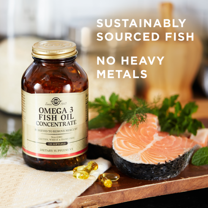 Solgar® Omega-3 Fish Oil Concentrate - Purified to Remove Mercury