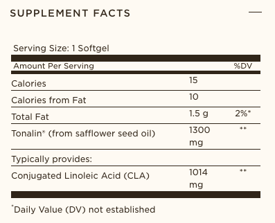 Solgar® Tonalin® CLA 1300mg - 60 Softgels