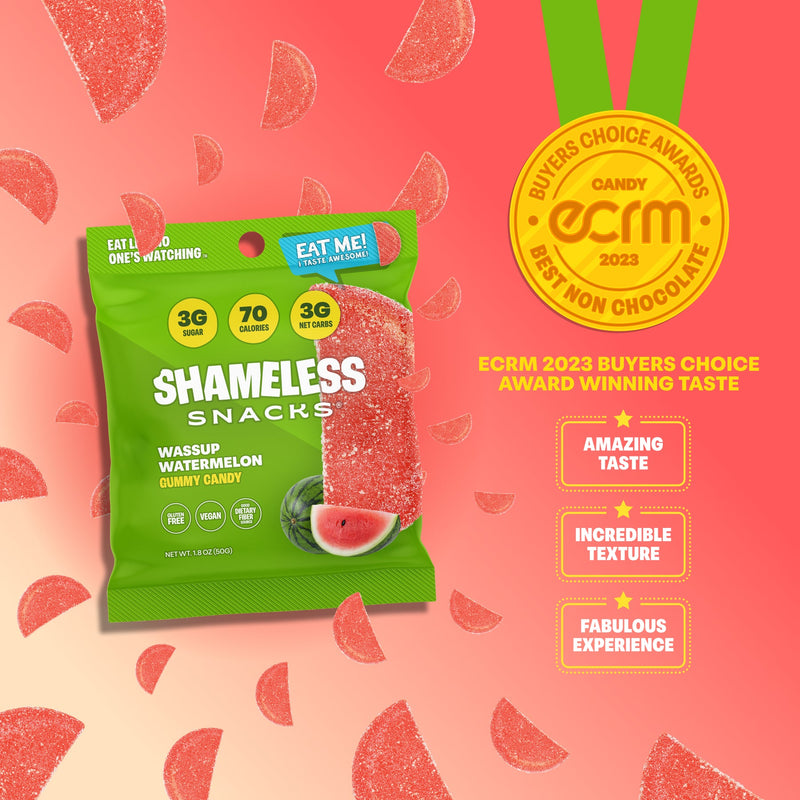 Shameless Snacks Gummy Candy - Wassup Watermelon