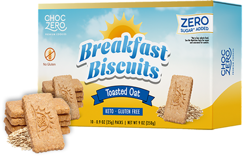 ChocZero Breakfast Biscuits, Toasted Oat, 9 oz
