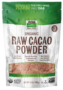 NOW Cacao Powder, Raw, Organic 12 oz