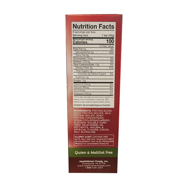 Healthsmart ChocoRite Uncoated Protein Bars, 32g