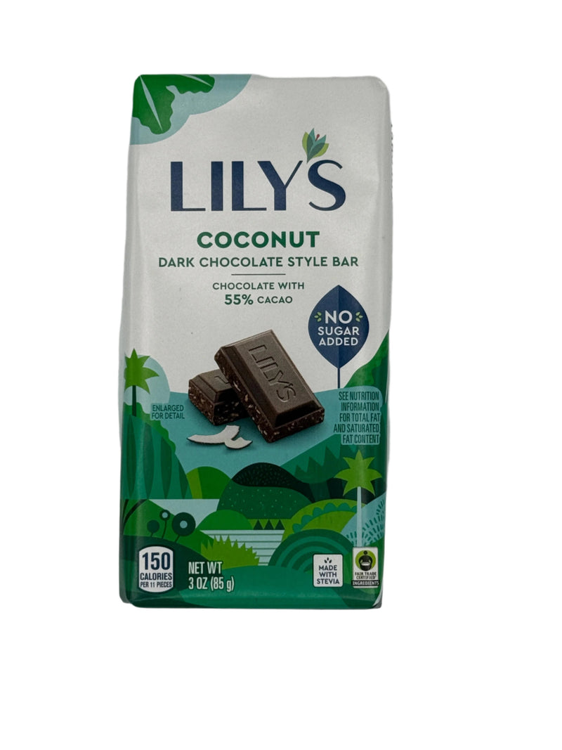 Lily's Sweets No Sugar Added 55% Dark Chocolate Bars