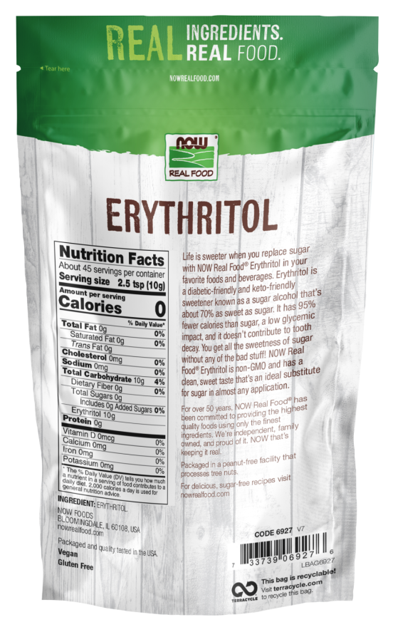 NOW Erythritol Granular