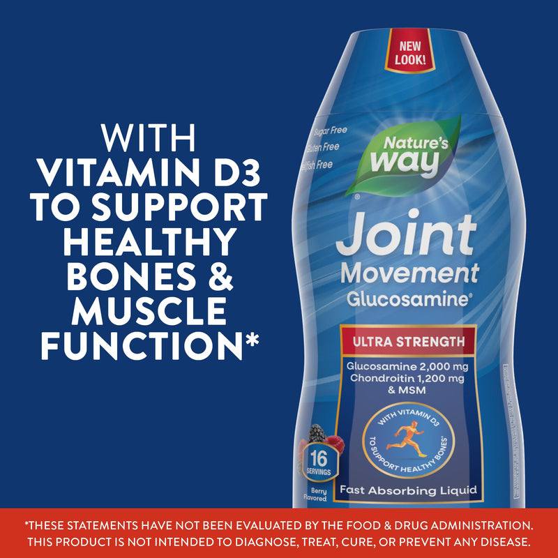 Nature's Way Joint Movement Glucosamine and Chondroitin Liquid - Berry Flavor