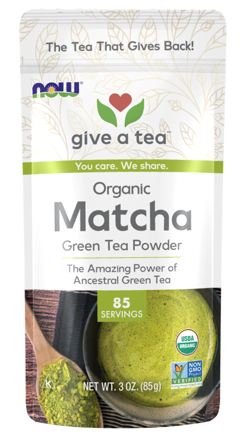 NOW Matcha Green Tea Powder, Organic 3 oz