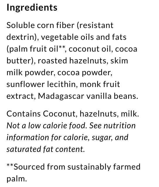 ChocZero No Sugar Added Keto Spread