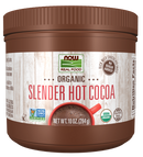 NOW Organic Slender Hot Cocoa, No Sugar Added 10 oz