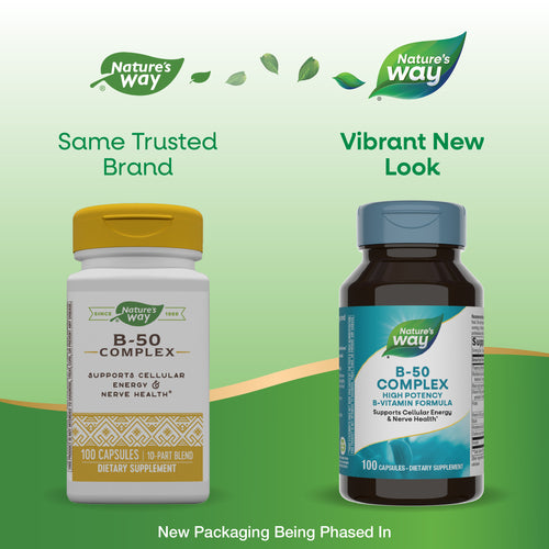 Nature's Way Vitamin B-50 Complex 100 capsules