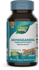 Nature's Way Ashwagandha Extract, Standardized 60 vegan capsules