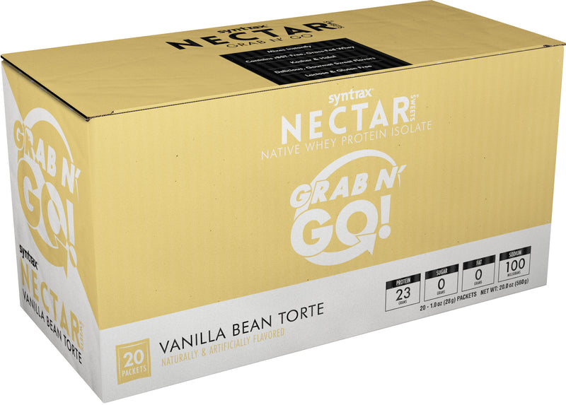 Syntrax Nectar Protein Powder Grab N' Go Box - Vanilla Bean