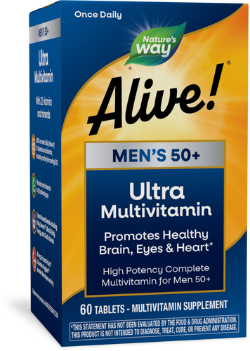 Nature's Way Alive! Once Daily Ultra Potency Complete Multivitamin, Men's 50+ 60 tablets