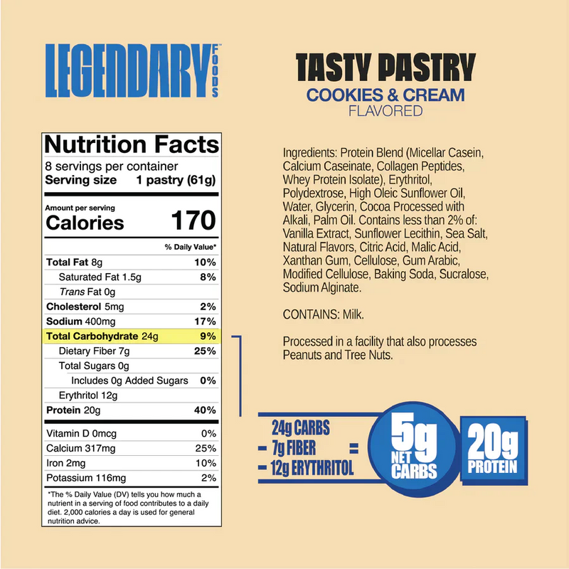 Legendary Foods Cake Style Low-Carb Protein Pastry