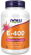 NOW Vitamin E-400, 250 Softgels