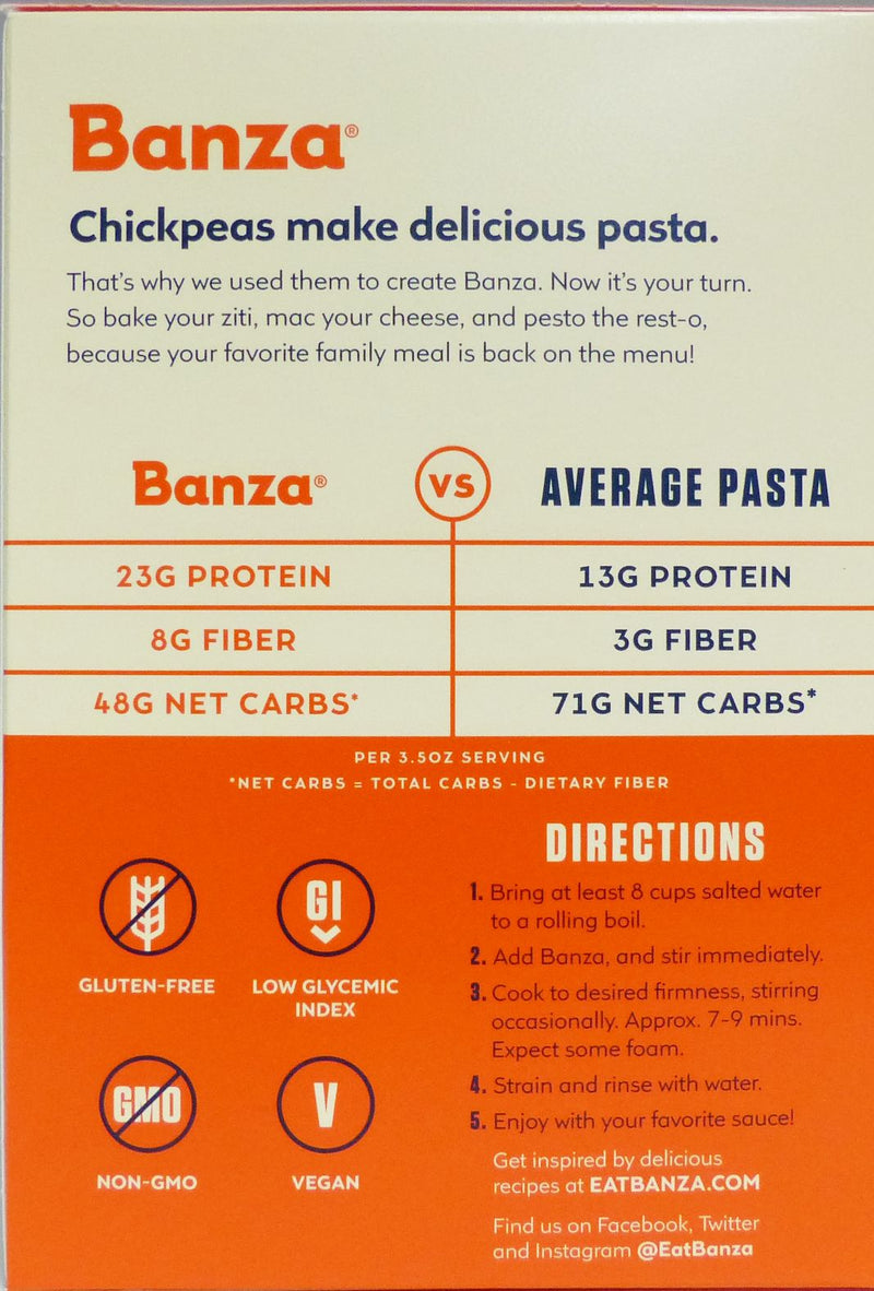 Banza Chickpea Pasta