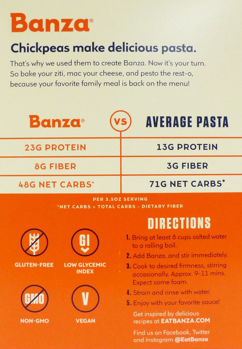 Banza Chickpea Pasta